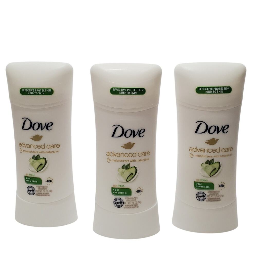 Dove Advanced Care Deodorant || Cool Essentials 2.6 oz (Pack of 3)